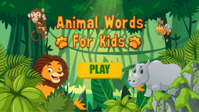Animal Words - Safe Kid Games