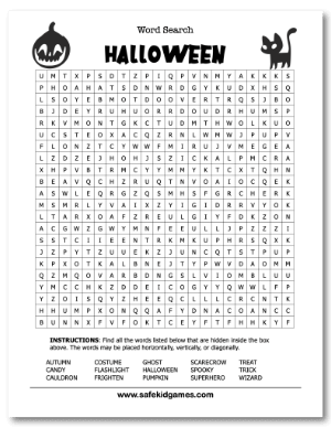 Halloween Word Search Expert
